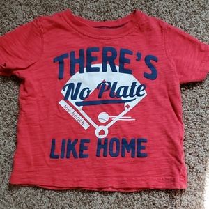 "There's No Plate Like Home" Classic Baseball Tee